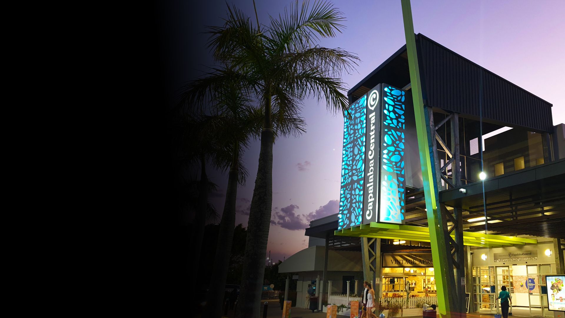 Capalaba Central Illuminated building signage RGB