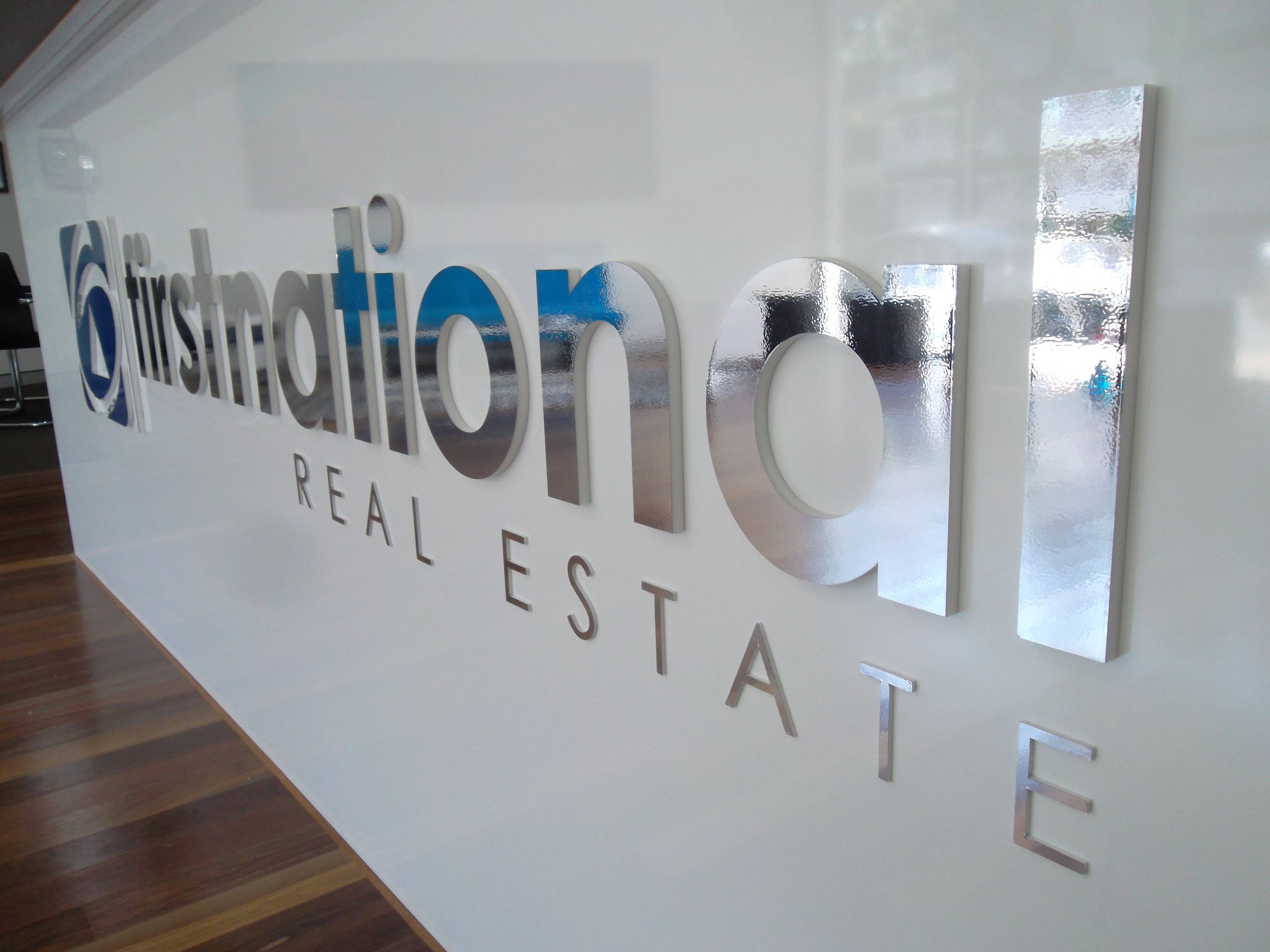 first national fabricated letters