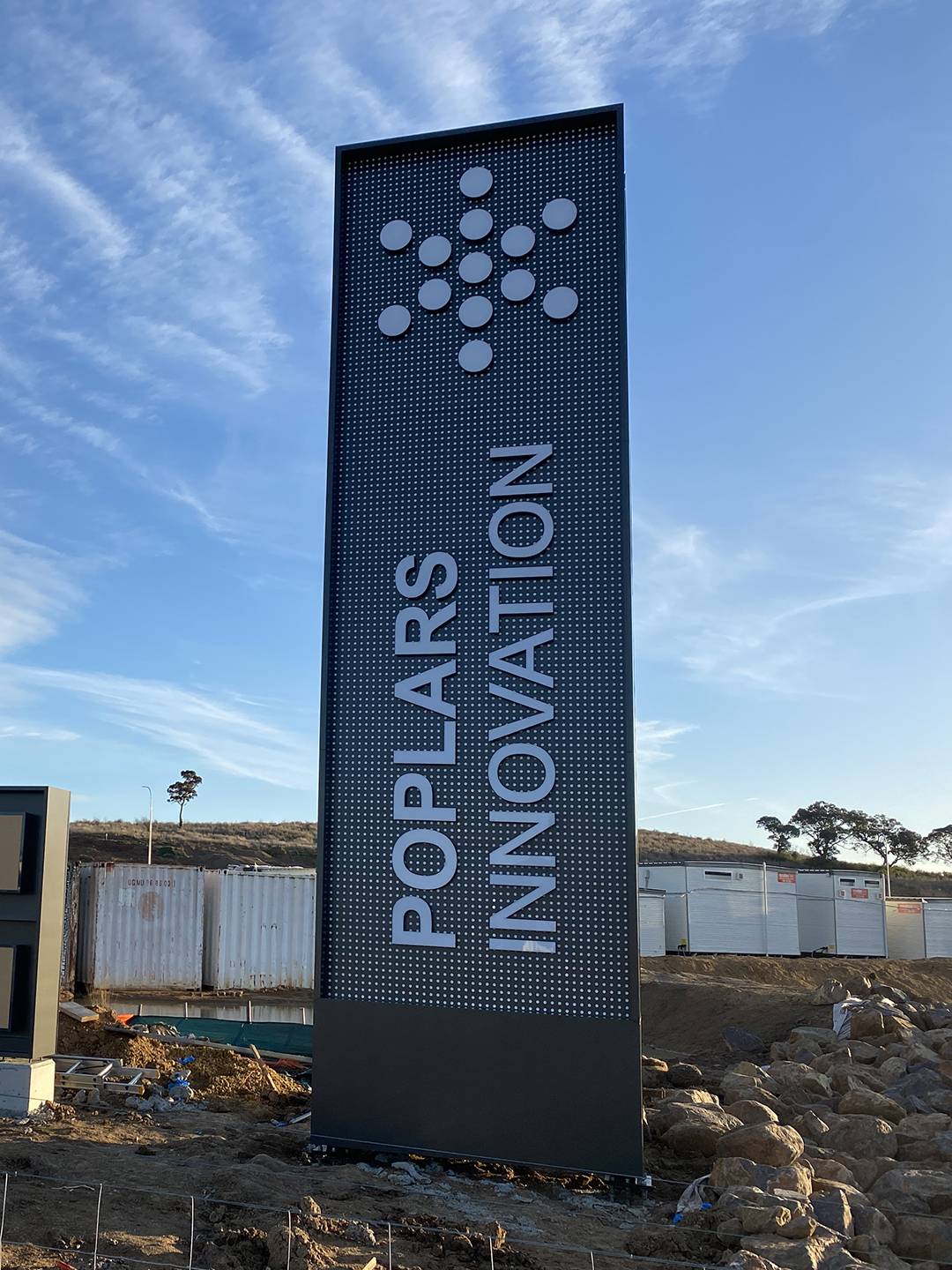 BMD Poplars Pylon Installed 