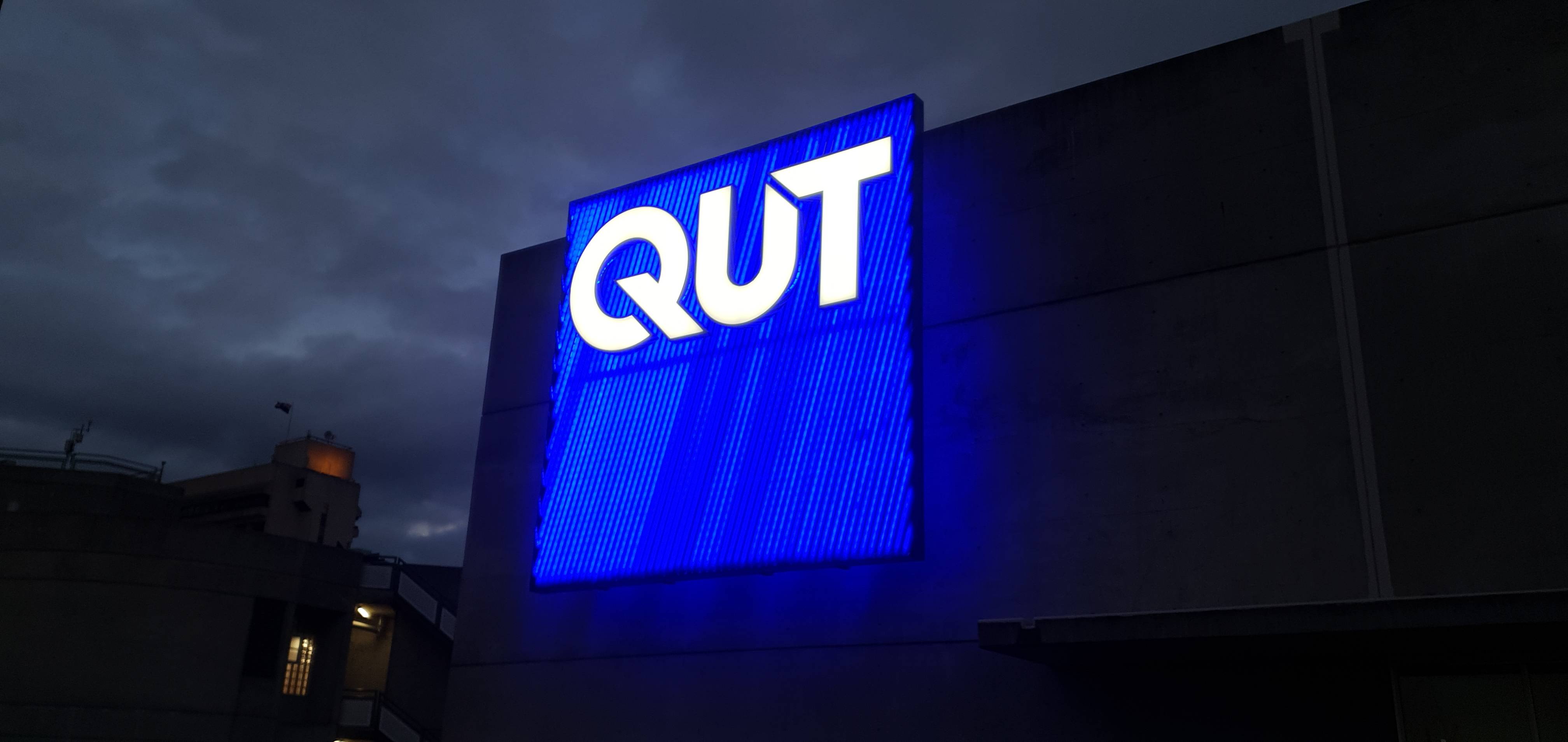 QUT Illuminated Sign