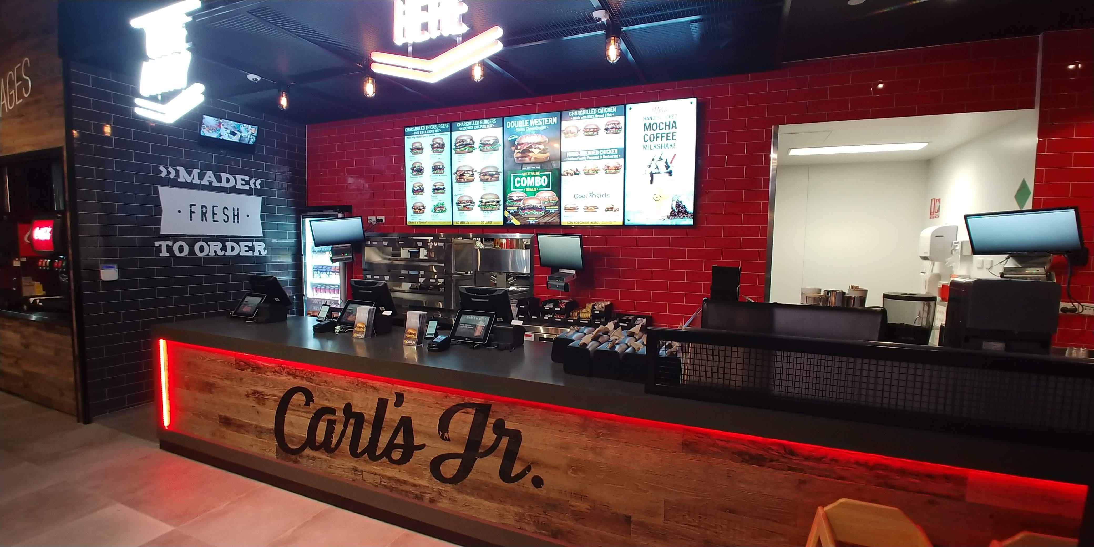 Car'ls Jr Digital Menu Boards