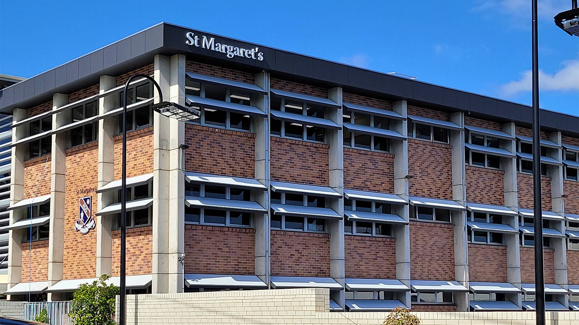 St Margaret's Fabricated Shield and letters