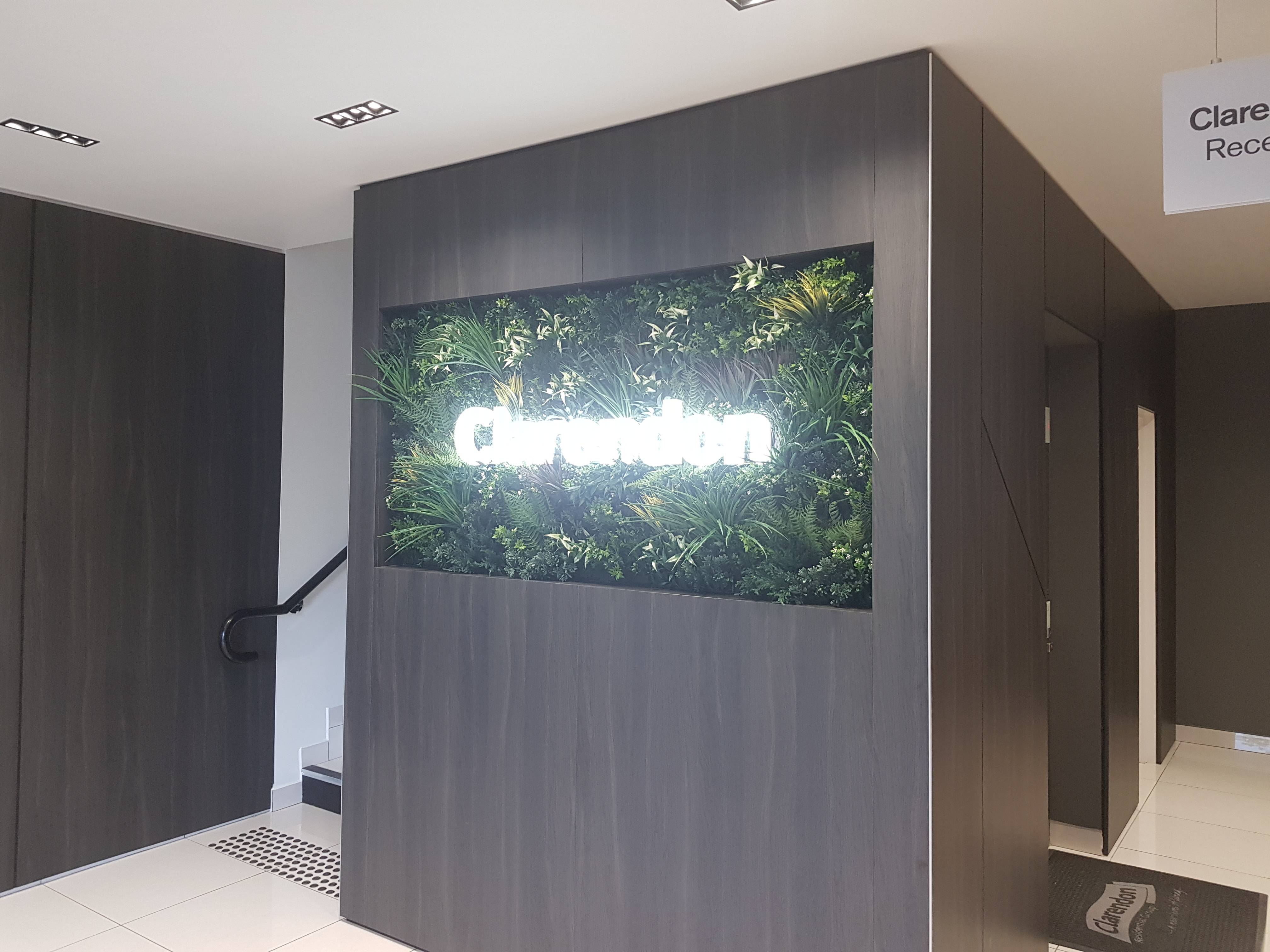 Clarendon Green Wall Fabricated Letters 2