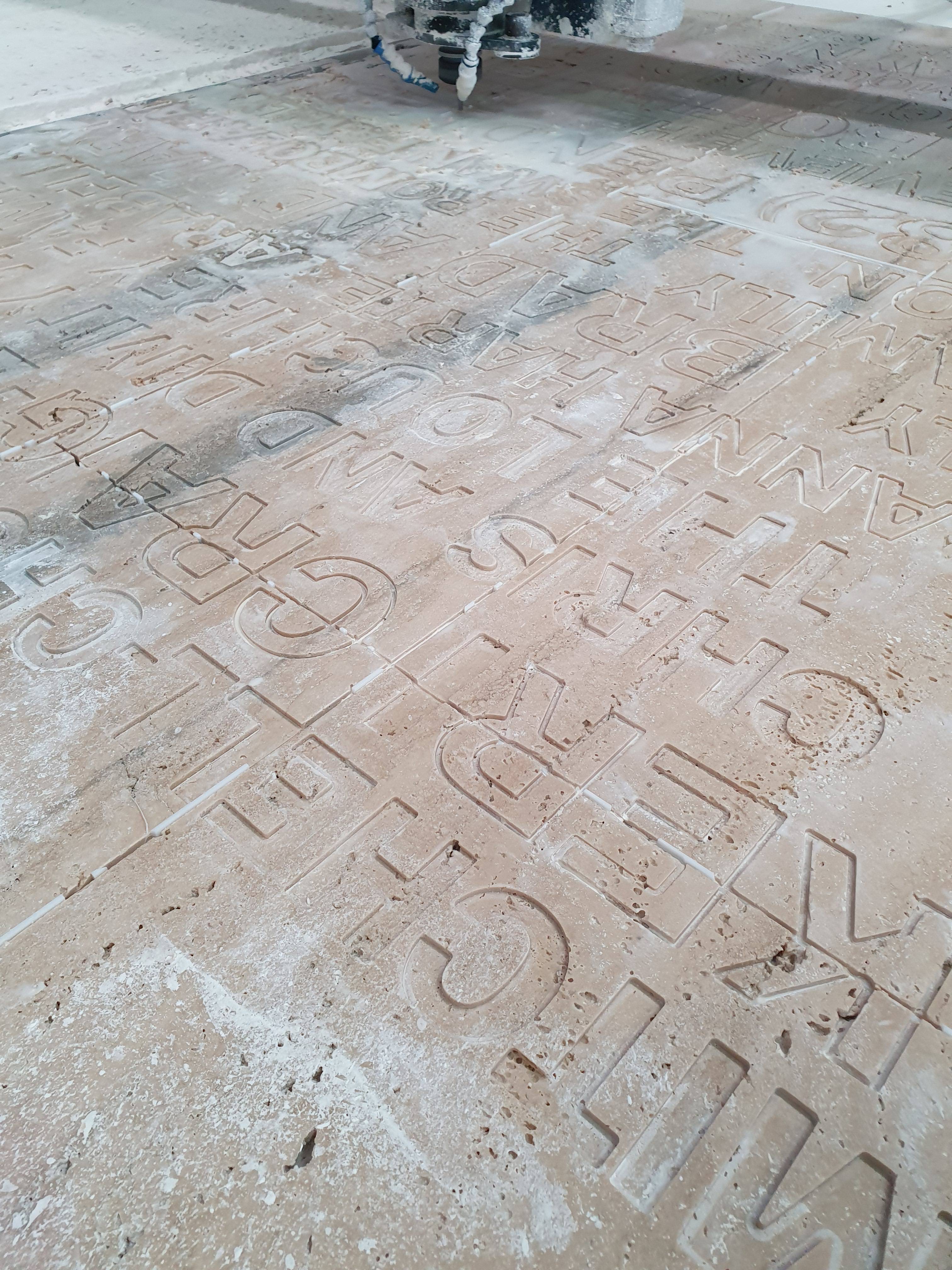 cnc routed donor wall