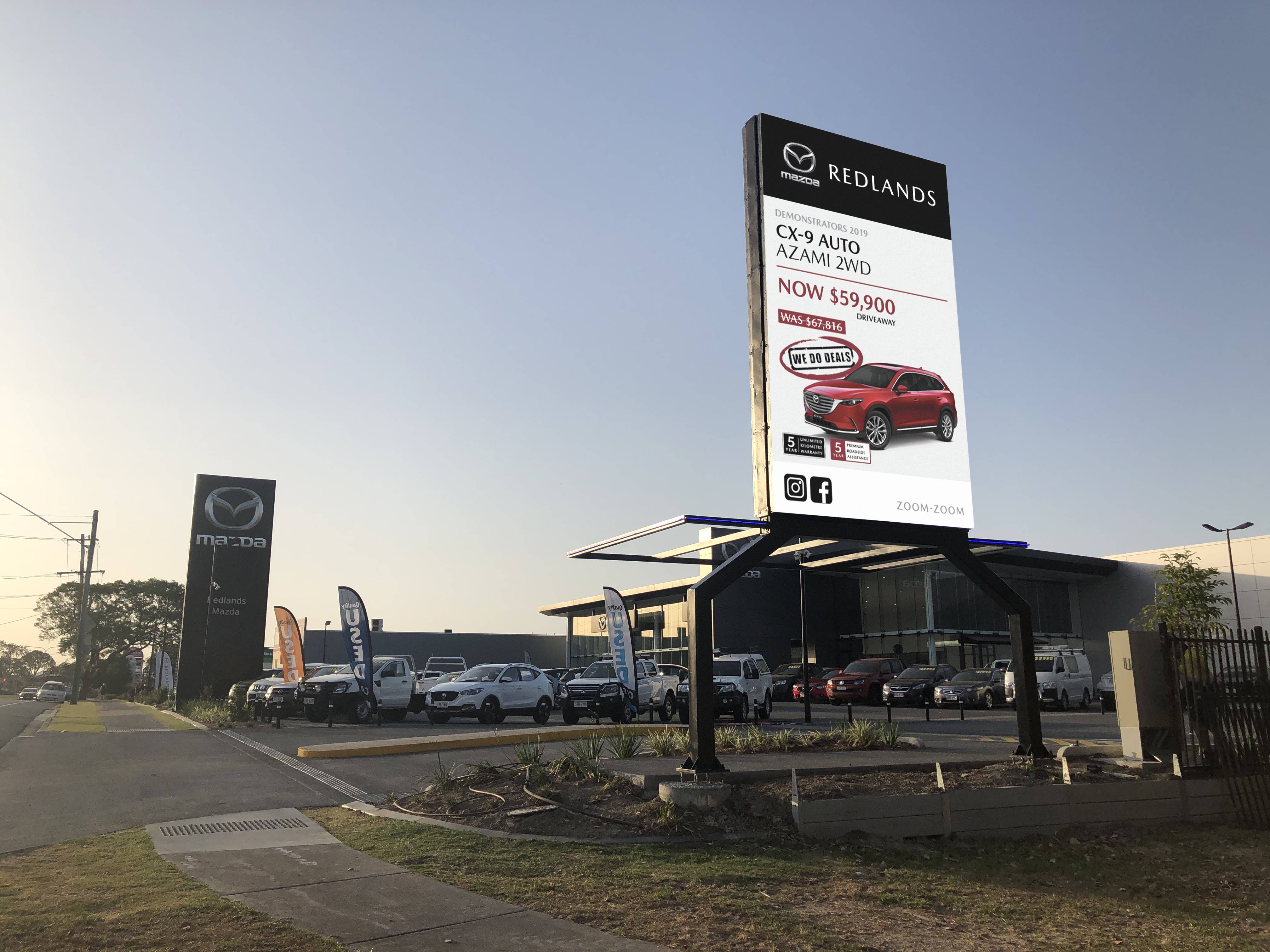 Mazda digital signage billboard